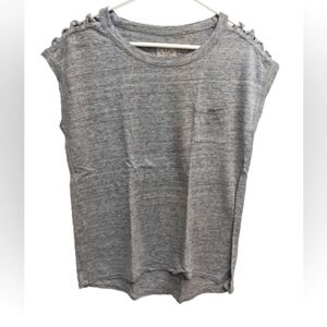 Chaser Noreena cutout detail linen top